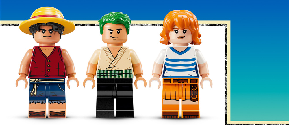 Stavebnice LEGO® ONE PIECE 75639 Pirátská loď Plovoucí Merry 1 376 dílků nabízí dětem od 10 let kreativní stavění a díky aplikaci LEGO Builder také 3D návod.