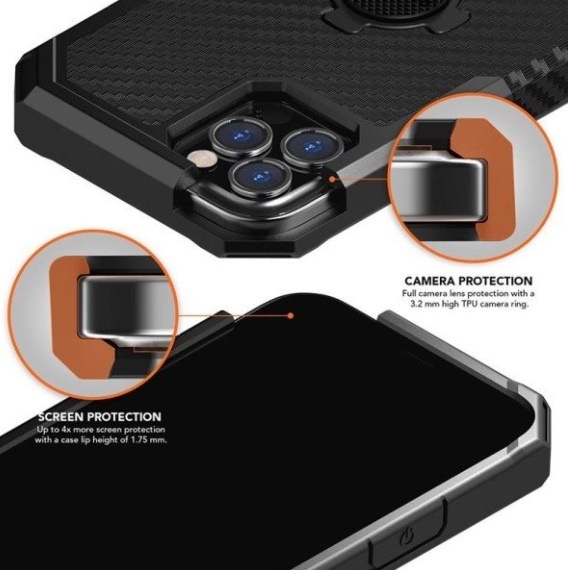 Kryt na mobil Rokform Rugged na Apple iPhone 12 Pro Max černý