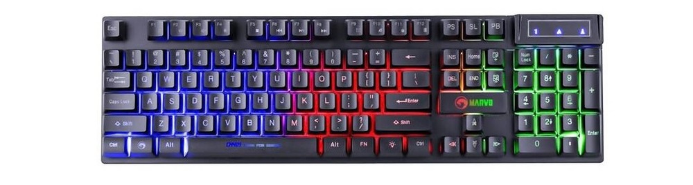 Klávesnice s myší Marvo CM409 CZ/SK + headset a podložka pod myš černá Klávesnice s myší Marvo CM409 CZ/SK + headset a podložka pod myš černá
