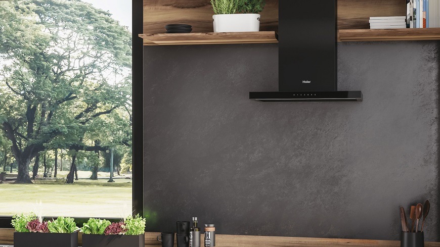 Odsavač par Haier HATS6CBS6BVOC černý Odsavač par Haier HATS6CBS6BVOC černý