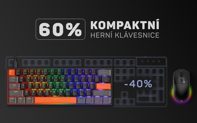 Klávesnice Connect IT BIOHAZARD Strike Compact šedá