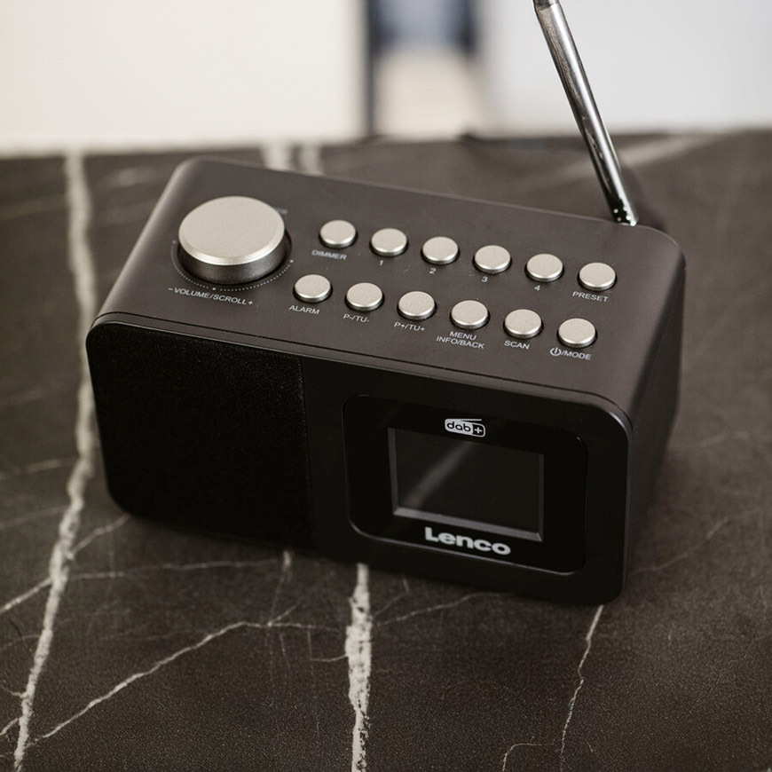 Radiopřijímač s DAB+ Lenco CR-625BK černý Radiopřijímač s DAB+ Lenco CR-625BK, černý