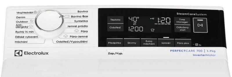 Pračka Electrolux PerfectCare 700 EW7T3372C bílá Pračka Electrolux PerfectCare 700 EW7T3372C bílá