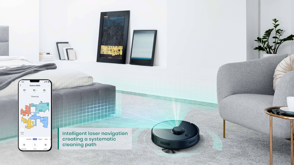 Robotický vysavač TCL Sweeva 6000, Wi-Fi