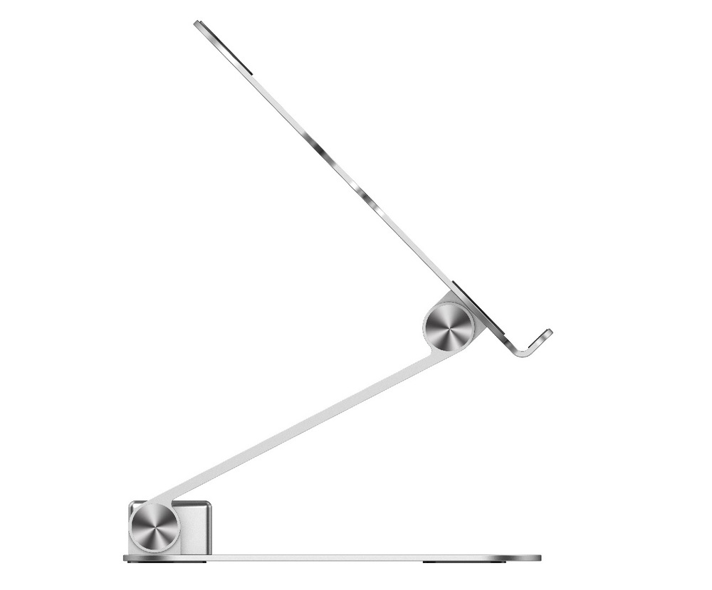 Podstavec pro notebooky Rapoo UCS5001 s magnetickým multiport hubem USB-C 5v1 stříbrný