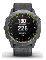 Chytré hodinky Garmin Enduro - Silver / Gray Nylon Band Chytré hodinky Garmin Enduro - Silver / Gray Nylon Band