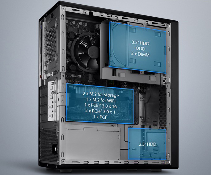 Stolní počítač Asus ExpertCenter D500MAES černý