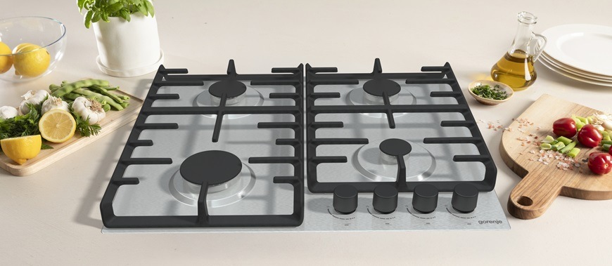 Plynová varná deska Gorenje Advanced G642ABX BigSurface nerez Varná deska Gorenje G642ABX, v domácnosti