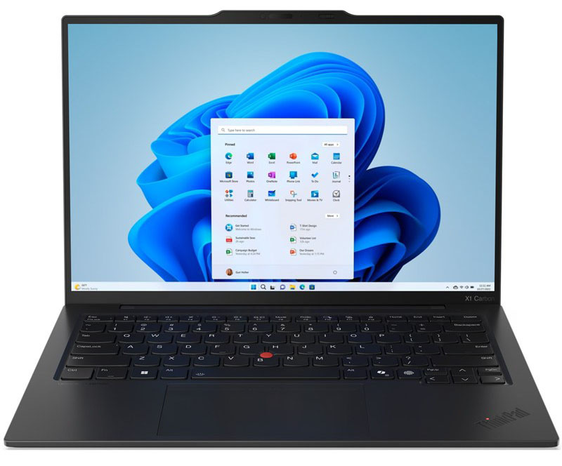 Notebook Lenovo ThinkPad X1 Carbon Gen 13 v černé barvě.