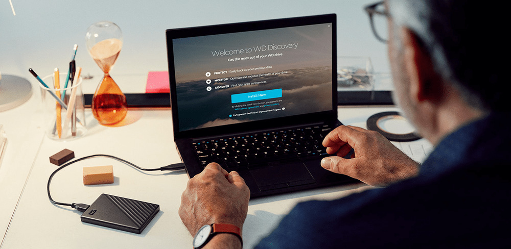 Externí pevný disk 2,5" Western Digital My Passport Portable 2TB, USB 3.0 červený