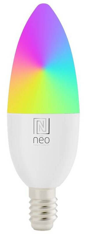 Chytrá žárovka IMMAX NEO SMART LED E14 6W RGB+CCT barevná a bílá, stmívatelná, WiFi