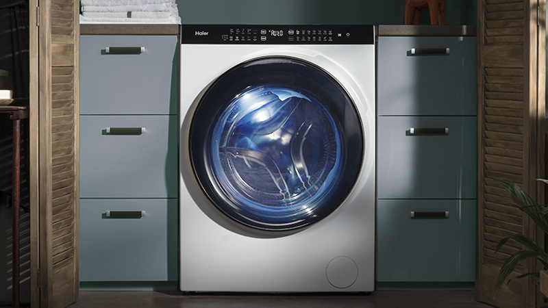 Pračka se sušičkou Haier SuperDrum HWD100BD1499U1N bílá