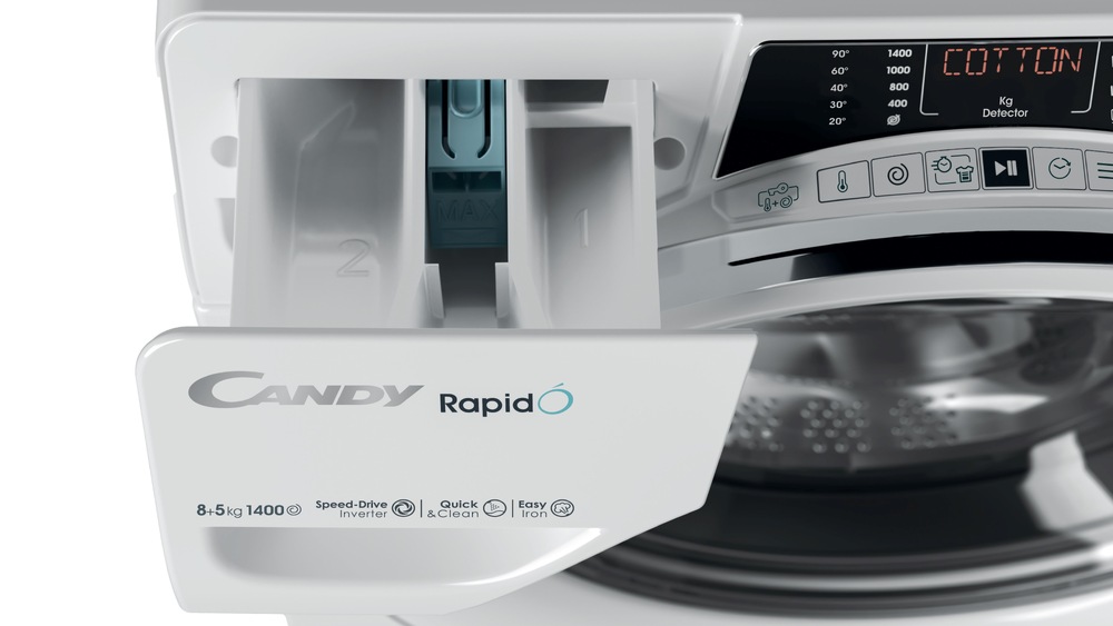Pračka se sušičkou Candy ROW4856DWMCT/1-S bílá