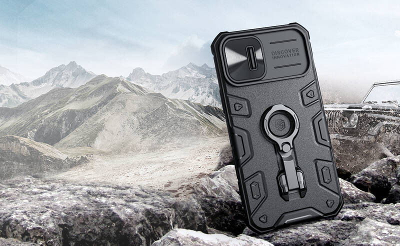 Kryt na mobil Nillkin CamShield Armor PRO na Apple iPhone 14 Pro Max černý
