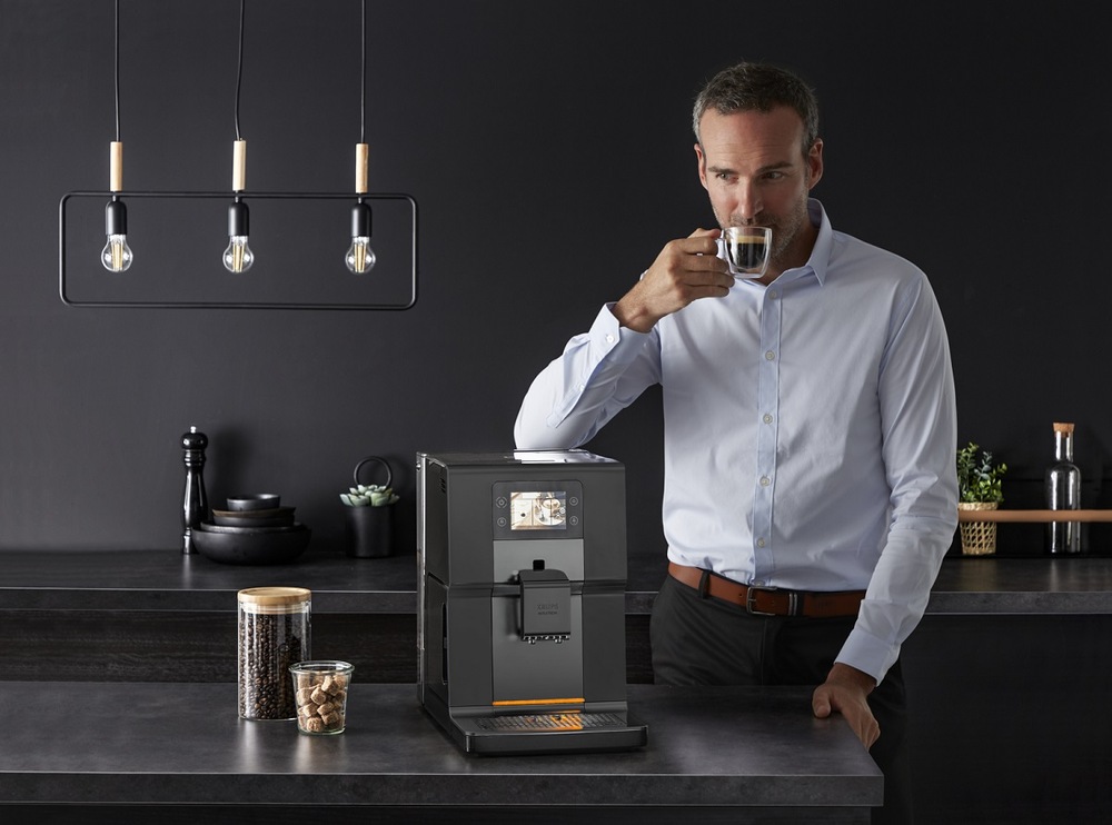 Automatický kávovar Krups Intuition Preference+ EA875U10 šedý Automatický kávovar Krups Intuition Preference+ EA875U10 šedý