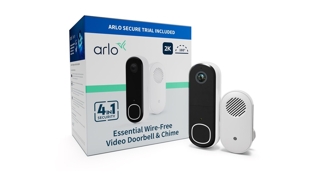 Videozvonek Arlo Essential (Gen.2) Video Doorbell and Chime 2K Security bílý Videozvonek Arlo Essential (Gen.2) Video Doorbell and Chime 2K Security bílý