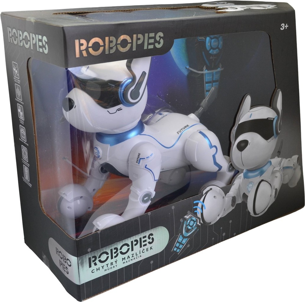 Interaktivní zvířátko SPARKYS Robopes bílé