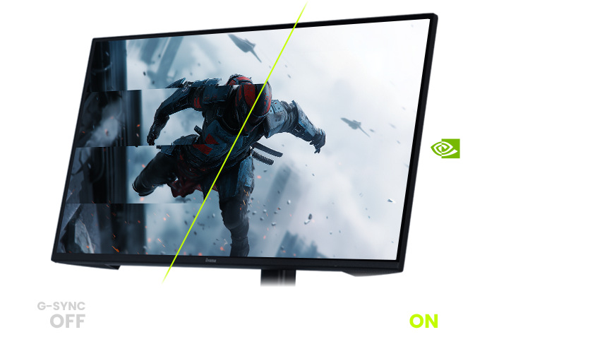 Herní monitor IIYAMA G-Master GB2791QSU-B1 černý IIYAMA G-Master GB2791QSU-B1 podporuje technologii NVIDIA G-Sync Compatible