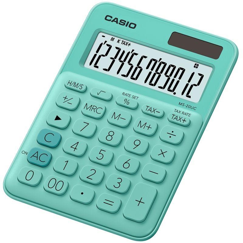 Kalkulačka Casio MS 20 UC GN zelená