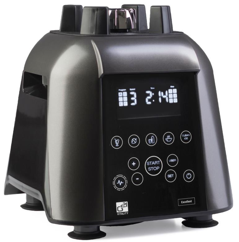 Stolní mixér G21 Perfection Graphite Black Snadné ovládání