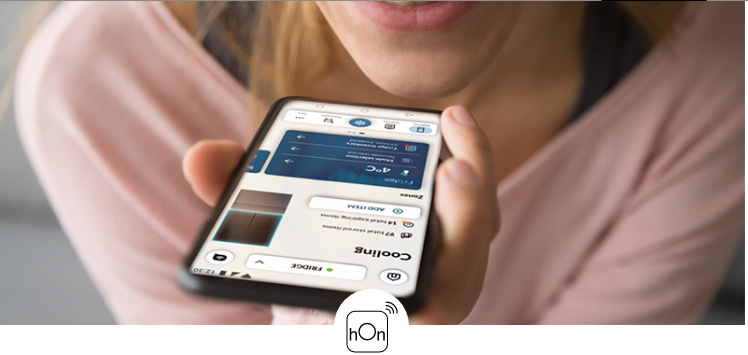 Americká lednice Haier HFW7819EWMP stříbrná Aplikace