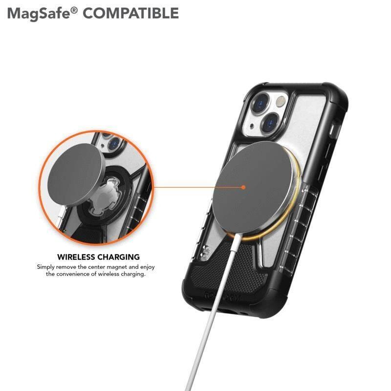 Kryt na mobil Rokform Crystal na Apple iPhone 13 Pro Max černý/průhledný