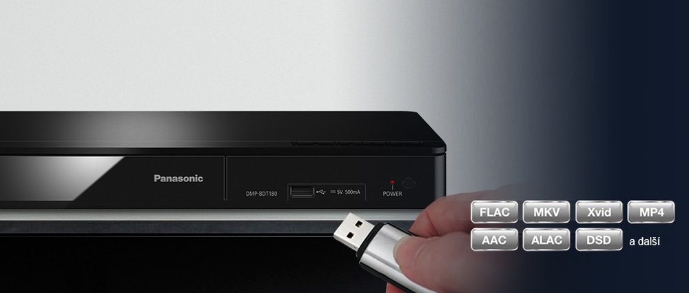 Blu-ray přehrávač Panasonic DMP-BDT181EG stříbrný