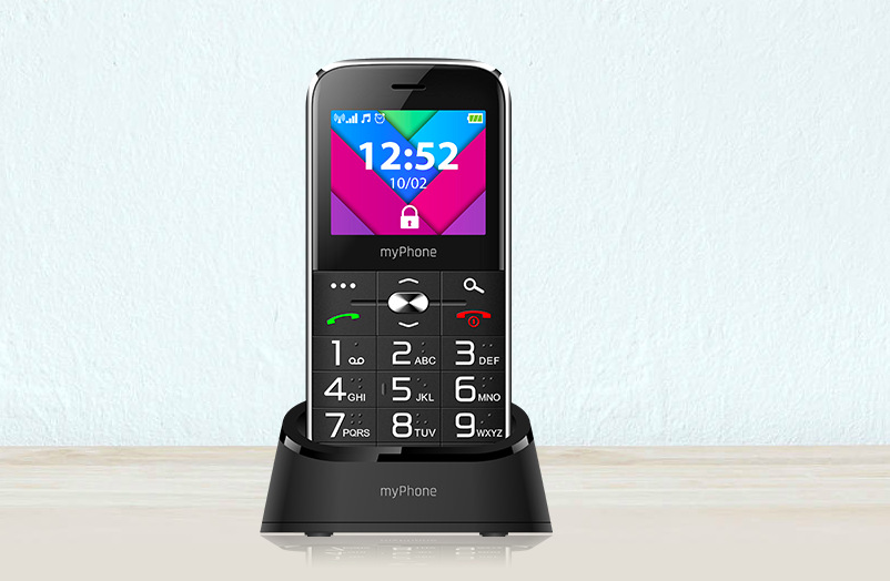 Mobilní telefon myPhone Halo C Senior černý