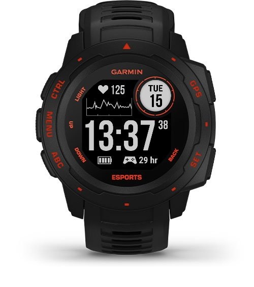 Chytré hodinky Garmin Instinct Esports Edition - Black Lava