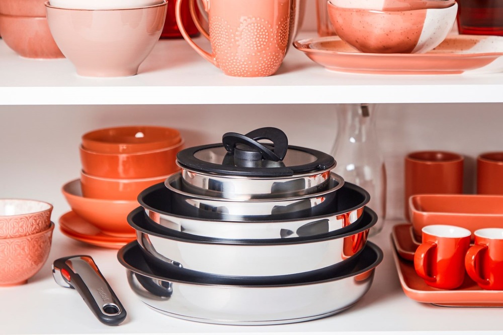 Sada nádobí Tefal Ingenio L881S904, 9 ks nerez