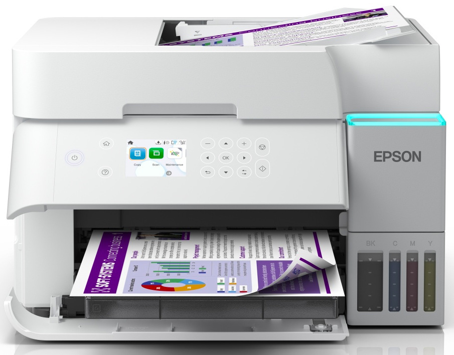 Tiskárna multifunkční Epson EcoTank L6376 A4, 18str./min., 9str./min., 4800 × 1200, automatický duplex, - bílý