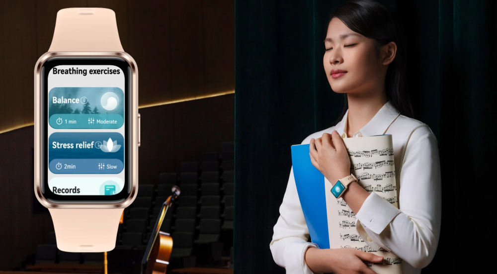 Huawei Band 11 nabízí i dechová cvičení pro zklidnění