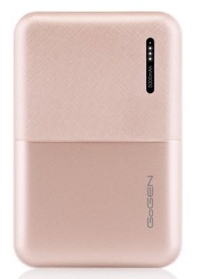 Powerbanka GoGEN 5000 mAh, metalická růžová GoGEN PB50002RG