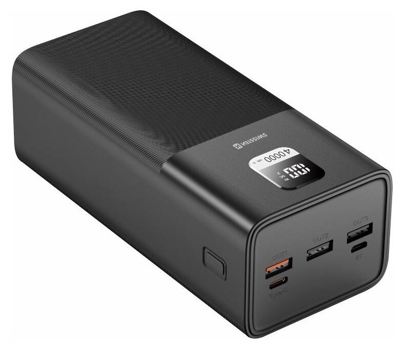 Powerbanka Swissten Power Line 40 000 mAh 100 W PD černá