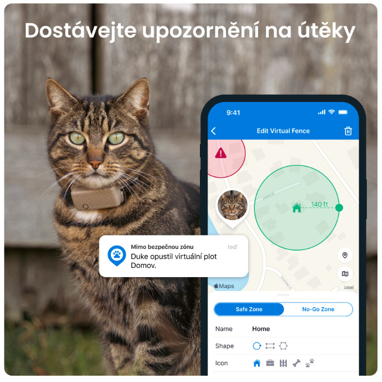 GPS lokátor Tractive CAT Mini - hnědý