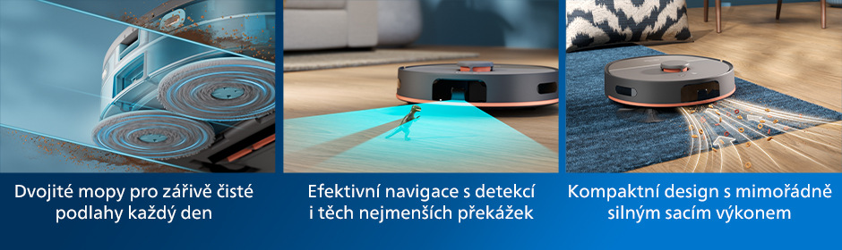 Robotický vysavač Philips 5000 Series XU5000/10 šedý