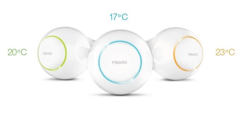Bezdrátová termohlavice Fibaro a teplotní čidlo, Z-Wave Plus Bezdrátová termohlavice Fibaro a teplotní čidlo, Z-Wave Plus