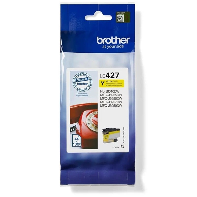 Inkoustová náplň Brother LC-427Y, 1500 stran žlutá