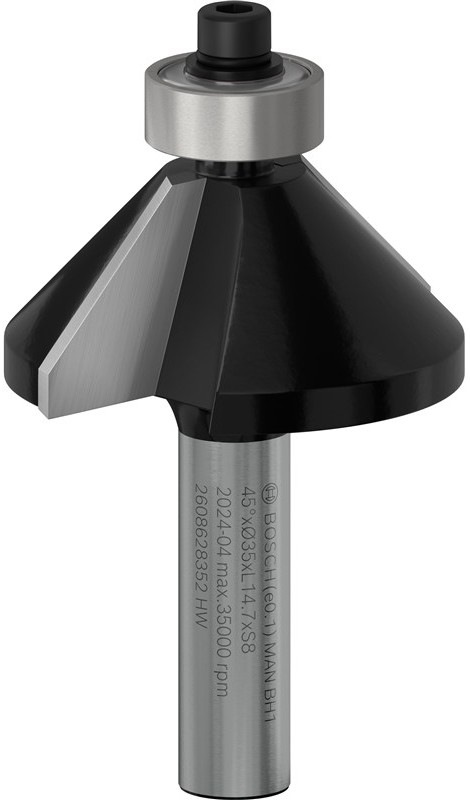 Fazetovací fréza Bosch PRO 2.608.628.352 s úhlem zkosení 45° 