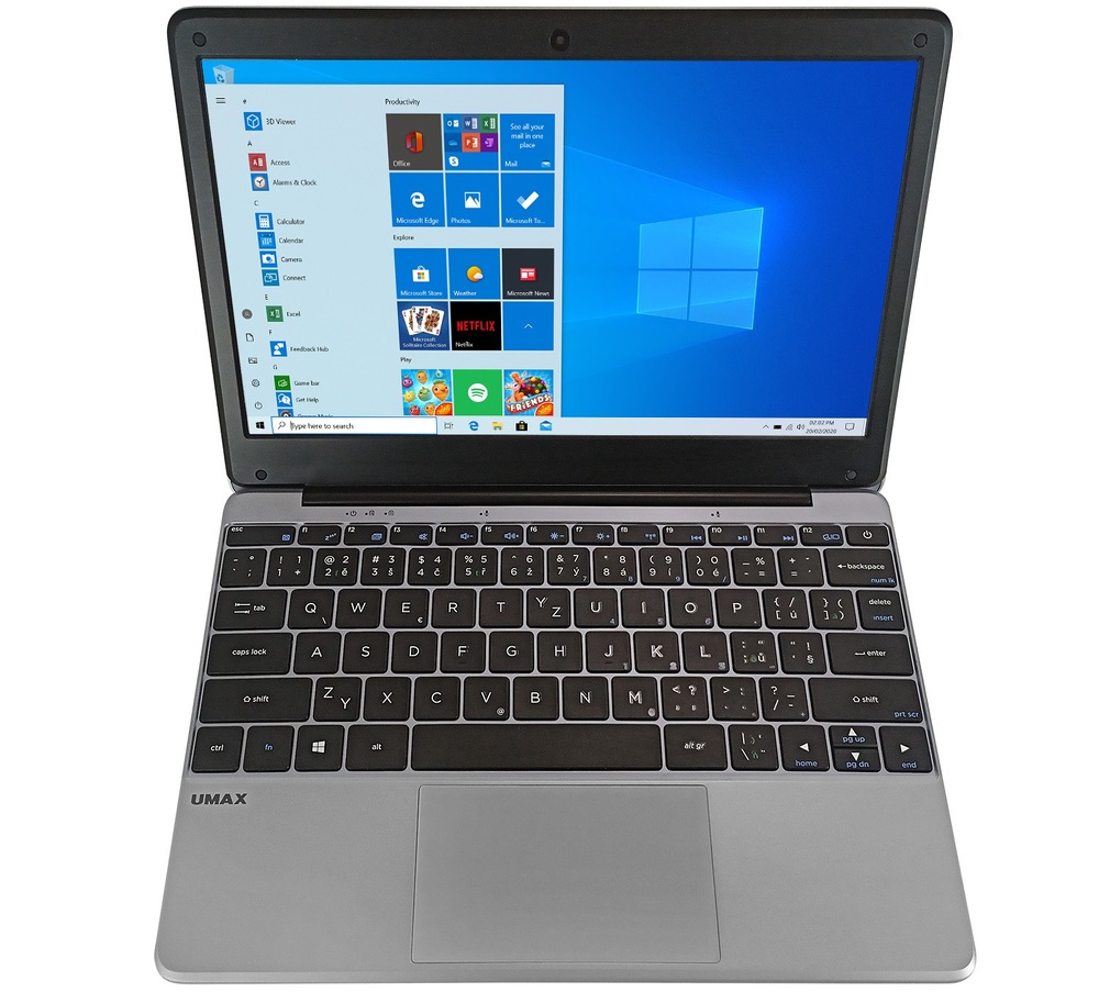 Notebook Umax VisionBook 12Wr šedý