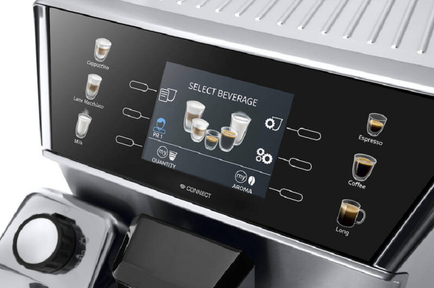 Espresso De'Longhi ECAM 550.85 MS Prima Donna Class stříbrné Espresso De'Longhi ECAM 550.85 MS Prima Donna Class stříbrné
