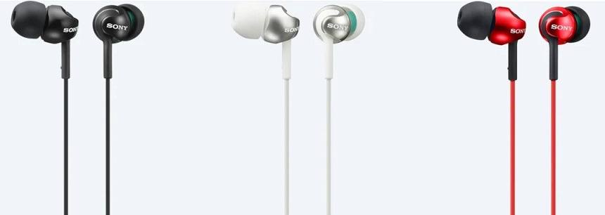 Sluchátka Sony MDR-EX110AP bílá Sluchátka Sony MDR-EX110AP