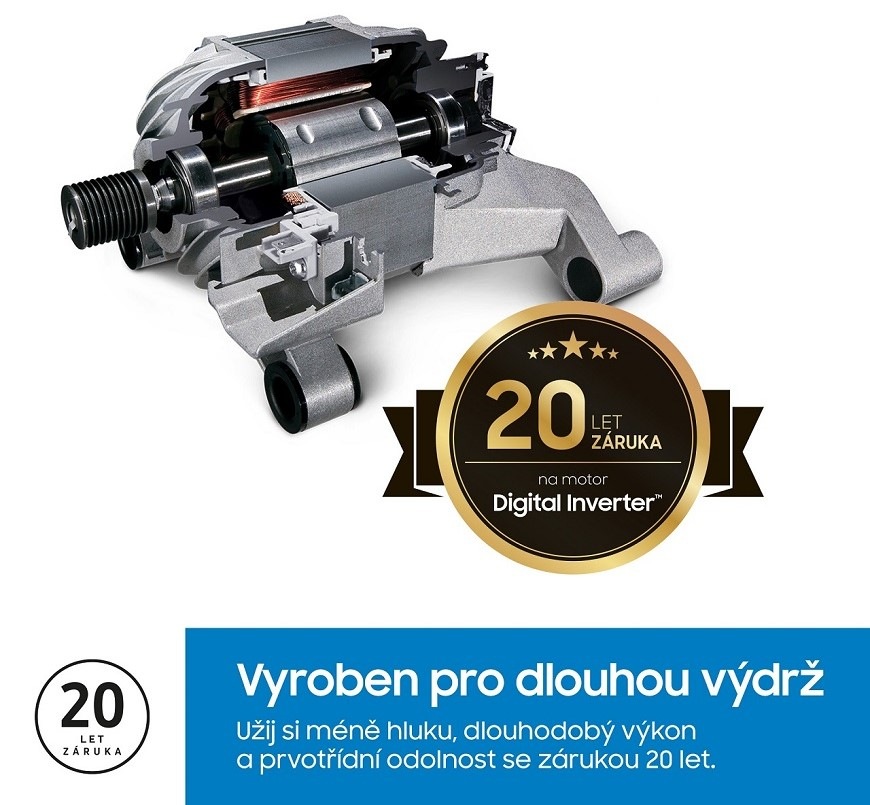Digitální invertorový motor s 20letou zárukou