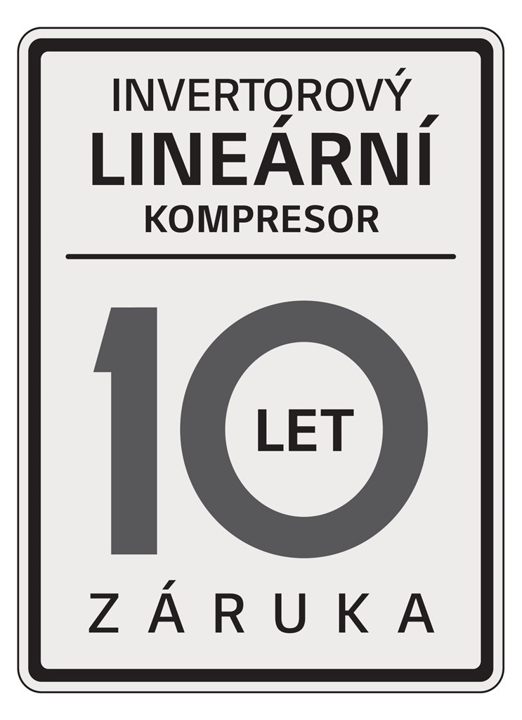 Chladnička s mrazničkou LG GBBS322ASW bílá Banner pro záruku 10 let na lineární kompresor lednice LG.