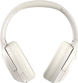 Sluchátka A4Tech Fstyler BH220 bezdrátová skládací Bluetooth béžová Pohled zepředu na oblouková sluchátka A4Tech Fstyler BH220