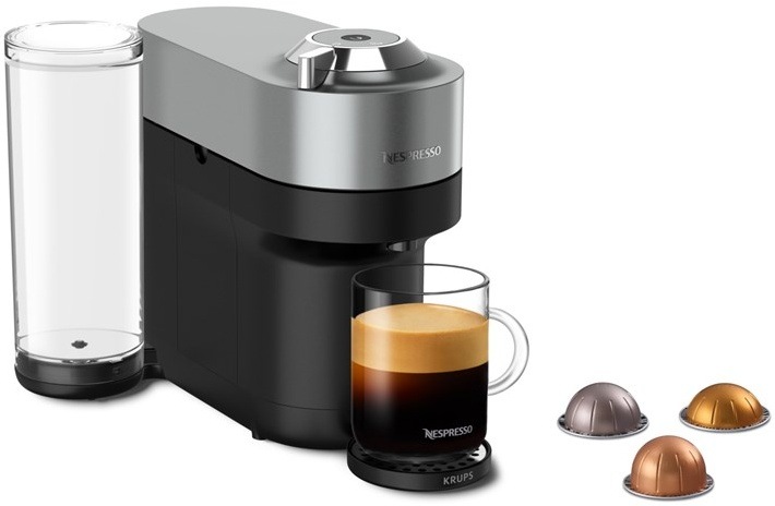Kapslový kávovar Krups Nespresso Vertuo Pop+ XN930T10 titanium