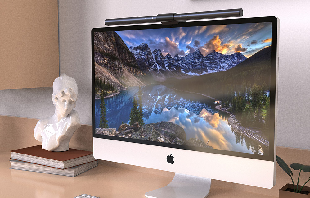LED světlo Yeelight Pura Monitor Light Bar Pro černé LED světlo Yeelight Pura Monitor Light Bar Pro na monitoru
