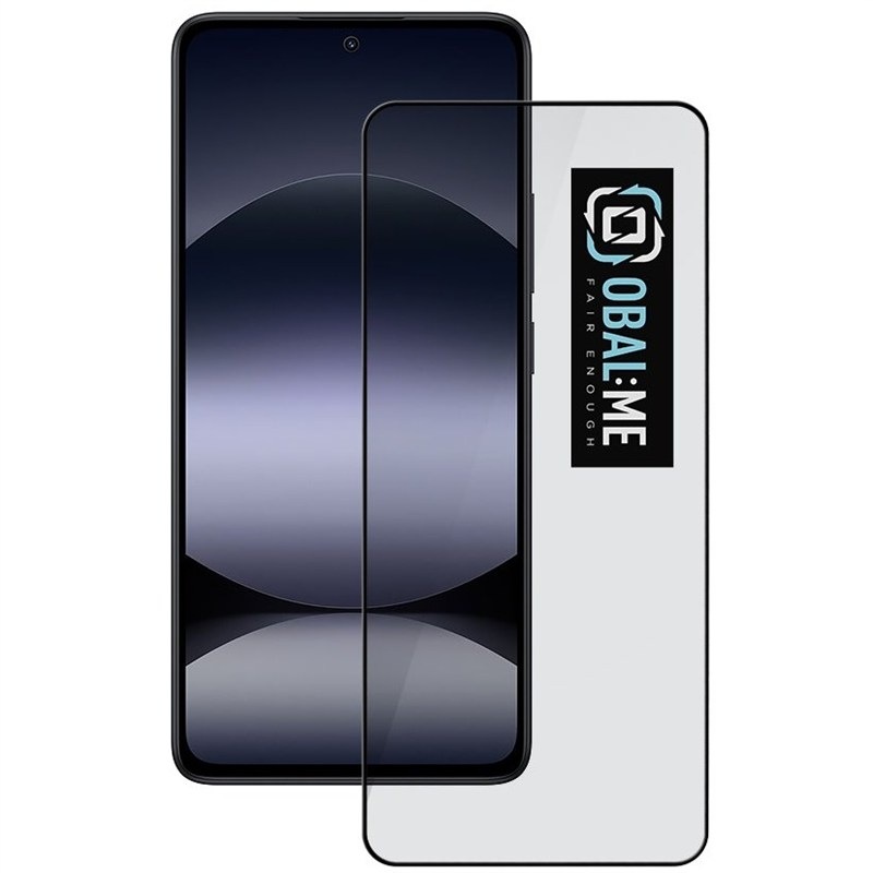 Tvrzené sklo Obal:Me 5D na Xiaomi Redmi Note 14 4G/5G/14S/Poco M7 Pro 5G - černé