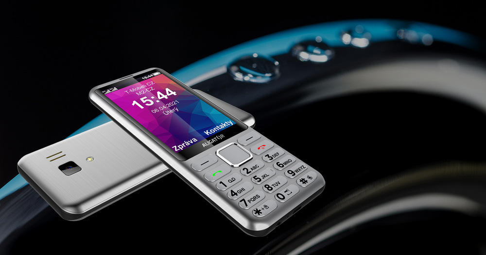 Mobilní telefon Aligator D950 Dual Sim zlatý
