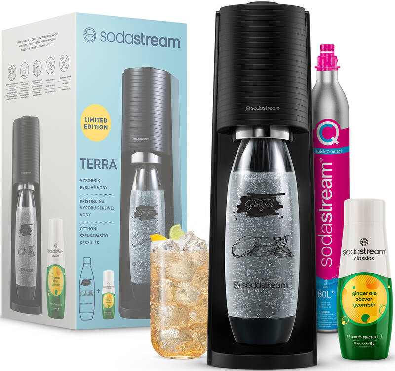 Výrobník sodové vody SodaStream TERRA Black Ginger černý